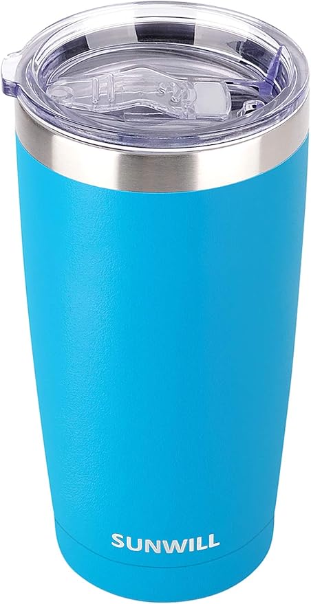 SUNWILL Travel Coffee Tumbler 20 oz, Insulated Mug by SUNWILL