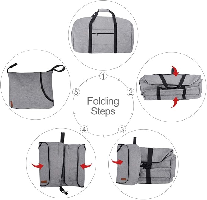 80L Duffle Bag for Travel, Large Foldable Waterproof Travel Duffel Bags - Image 8