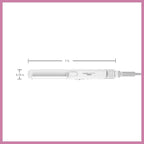 Conair Travel Flat Iron and Curler, 2-in-1 Tool, Portable Hair Straightener and Hair Curler in White by Travel Smart