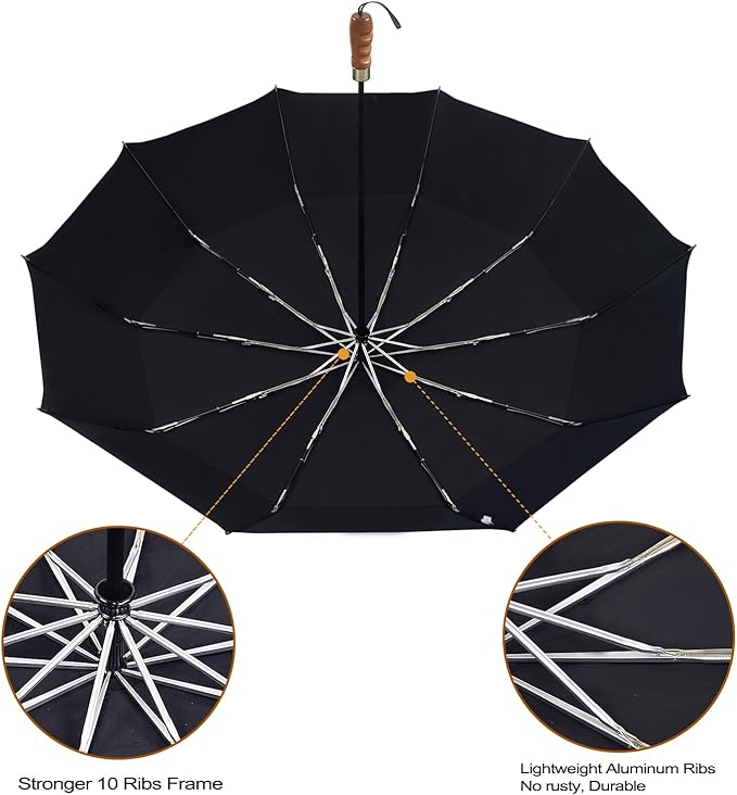 Lejorain Large Folding Golf Umbrella - Image 4