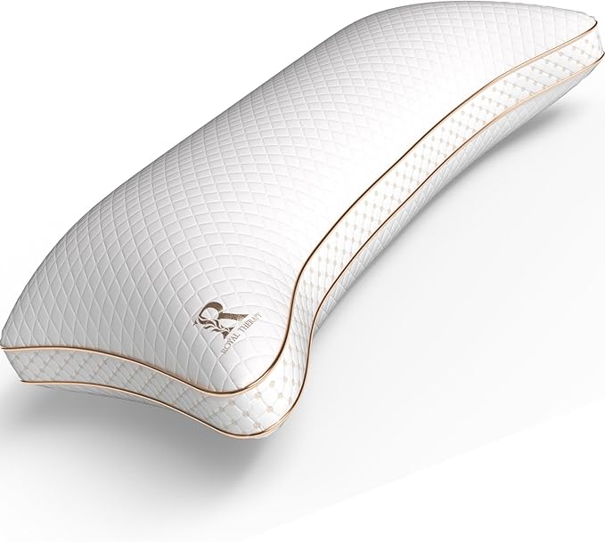Royal Therapy Queen Memory Foam Pillow, Adjustable Shredded Memory Foam Pillows by ROYALTHERAPY