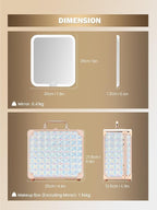OMIRO Makeup Case, Makeup Bag - Image 2