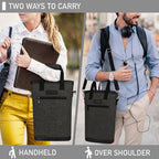 opux Two Bottle Wine Bag Carrier Tote, Insulated Leakproof 2 Bottle Wine Cooler - Image 7