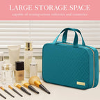 Hanging Travel Toiletry Bag Women Men Essentials Teal (Teal / Medium)