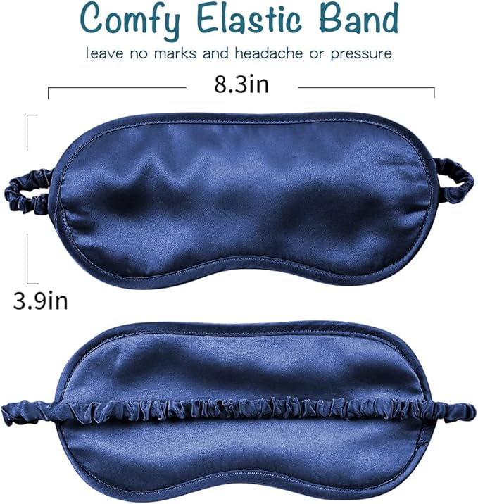 LULUSILK Mulberry Silk Sleep Eye Mask Blindfold - Image 6