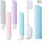 Patelai 4 Pieces Travel Toothbrush Set, Soft Bristle Mini Foldable Tooth Brush by Patelai