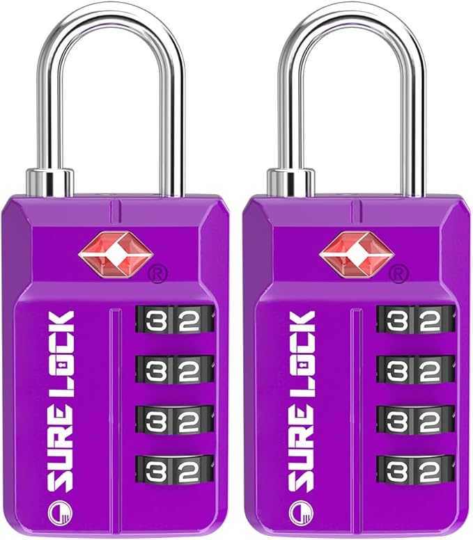 TSA Approved Travel Luggage Locks, Open Alert Combination Lock by LOCKDEPOT