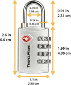 5 Pack TSA Luggage Locks with 4 Digit Combination – Heavy Duty Set Your Own - Image 2