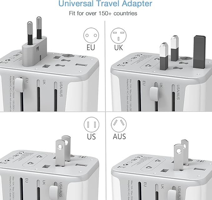TESSAN Universal Travel Adapter, International Power Adapter - Image 2