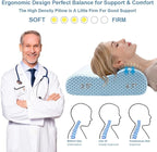 Anvo Memory Foam Pillow, Neck Contour Cervical Orthopedic Bed Pillow - Image 2