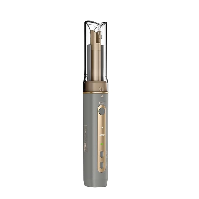 INFINITIPRO by CONAIR Curl Secret MINI Automatic Curling Iron - 1/2-inch Barrel - Cordless Hair Curler for All Hair Types and Short to Medium Hair Lengths