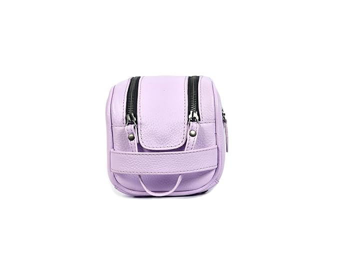 10" Premium Leather Toiletry Travel Pouch - Image 4