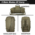 3 In 1 Military Backpack Travel Duffle Bag - Image 3