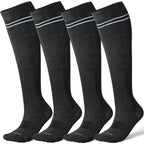 Viscose Made from Bamboo Compression Socks for Women&Men 20 (Medium / 4 Pair-grey)