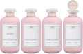 ASEVAT 6.7oz 4Pcs Plastic Refillable Travel Shampoo & Conditioner Bottles by ASEVAT