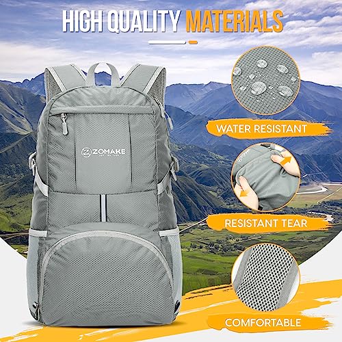 Lightweight Packable Backpack 35L (35L / C-silver Grey)