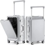 feilario 20" Aluminium Frame Hardside PC Carry on Luggage by feilario