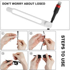 Nearockle 16Pcs 4.2" Silicone Cable Ties Cord Organizer - Image 3