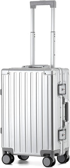 20 Inch All Aluminum Carry On Luggage 22x14x9 Airline Approved - Image 9