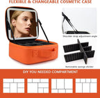 Travel Makeup Bag for Women and Makeup Artists Cosmetic Organizer Large Makeup - Image 2