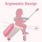 Kids Ride-on Luggage with Spinner Wheels Suitcase, Kid's Ride-On Suitcase Help - Image 3