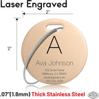 Customized Stainless Steel Luggage Tags: Personalize Your Suitcases, and Bags - Image 4