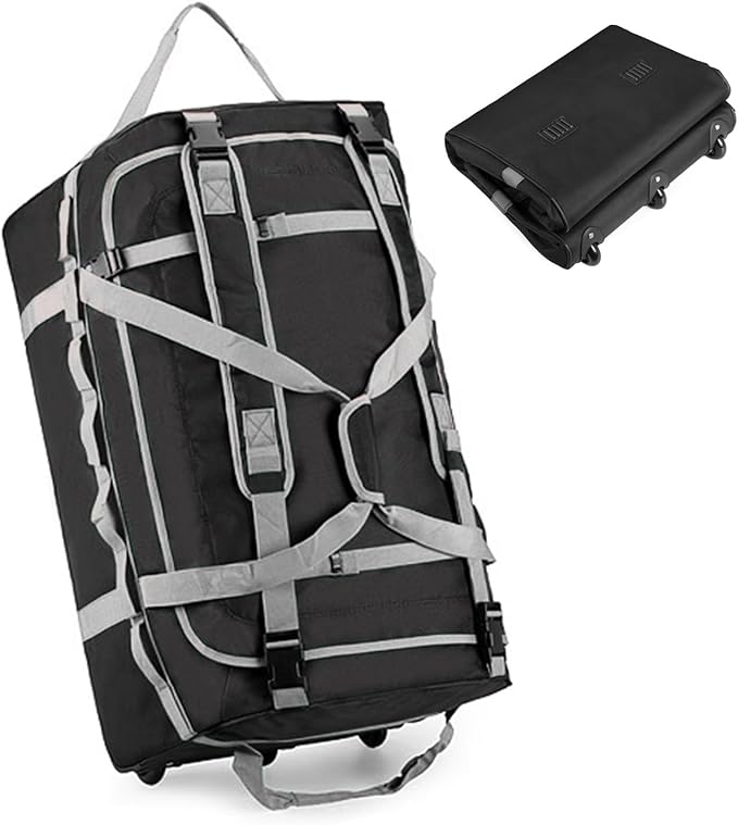 Foldable Rolling Duffle Bag by XFGSYXS