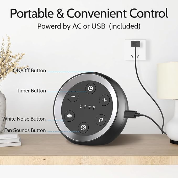 White Noise Machine Calming Sleep Sound Machine - Image 6