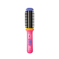 CALISTA GoGo Mini Heated Round Brush | Curl, Touch-Up, De-Frizz, and Style Hair with the Mini 7” Styling Tool | Heats to 365°F | Perfectly Designed Travel Tool | Dual Voltage (Peachy Pink)