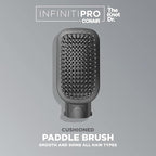 INFINITIPRO BY CONAIR The Cushioned Paddle Brush for Smooth and Shiny Hair - All Types, Compatible with Dryer Brushes