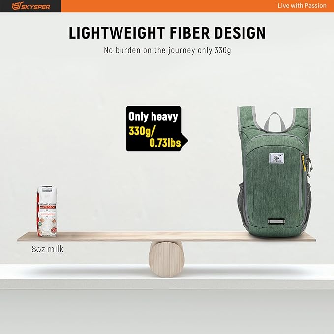 SKYSPER Small Daypack 10L/15L/20L Hiking Backpack Packable Lightweight Travel - Image 2
