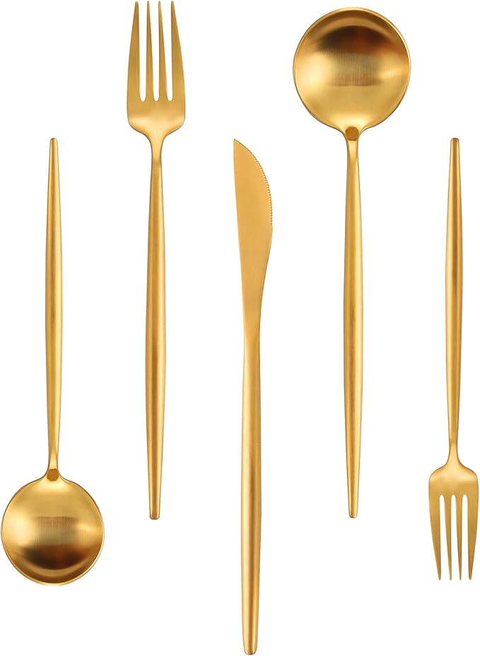 60-Piece Stainless Steel Flatware Set by IBIILII+JEFF