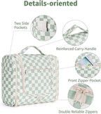 Narwey Hanging Toiletry Bag for Women Travel Makeup Bag Organizer Toiletries - Image 7