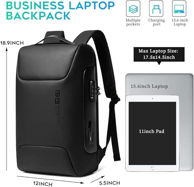 BANGE Anti Theft Backpack, Smart Work Backpack - Image 4