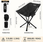 Small Camping Chair, Compact Folding Camping Chair - Image 2