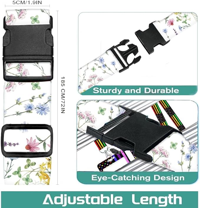 Luggage Straps for Suitcases Travel Belt Accessories, Cute Suitcase Strap - Image 2