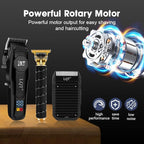 Hair Clippers for Men,3 In1 Cordless Beard Trimmer Electric Shavers,T-Blade Barber Clippers and Trimmer Set,Electric Hair Cut Machines,Men’s Grooming Kit for Gifts,for Home, Barber