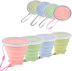 JBER Silicone Collapsible Travel Cup, 4 Pack Silicone Folding Camping Cup - Image 2