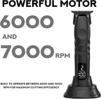 Supreme Trimmer 2Spee ST622 – Cordless Beard & Hair Trimmer for Men | 2-Speed Motor, 180 Min Runtime, Zero-Gap Adjustable Blade, Digital Display, Removable Blade Design