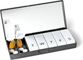 PORT X POLISH Designer Weekly Pill Box Organizer | Compact, Stylish 7-Day by PORTXPOLISH