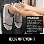GORILLA GRIP Over the Door Shoe Organizer, 24 Large Breathable PVC Pockets - Image 3