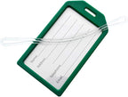 5 Pack - Premium Rigid Airline Luggage Tag Holders - Heavy Duty Hard Plastic - Image 6