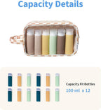 Narwey Clear Toiletry Bags for Traveling Women Men, Make Up Organizer, Skincare - Image 3