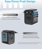 Universal Travel Adapter, VINTAR International Power Adapter - Image 3