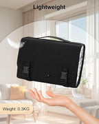 TANTO Travel Makeup Bag, Hanging Makeup Organizer Bag Lightweight Waterproof Large Cosmetic Case Black Toiletry Bag Portable Pouch for Makeup Accessories