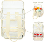 FlowFly Double Layer Cooler Insulated Lunch Bag Adult Lunch Box Large Tote Bag - Image 4