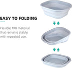 2 Pack Collapsible Wash Basin Set, Foldable Dish Tub, Small Medium Portable Sink - Image 6