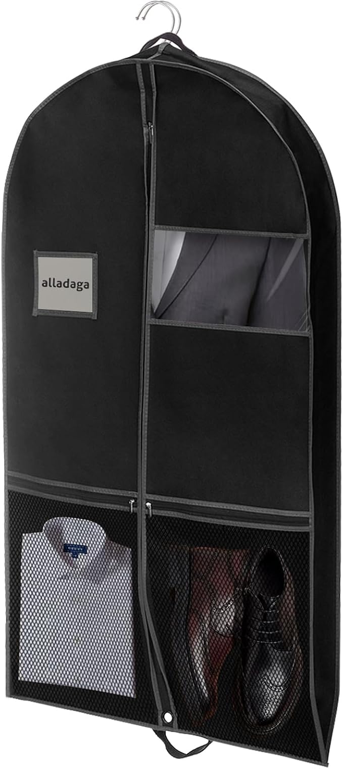 43" Garment Bag for Travel and Storage, Suit Bag by alladaga