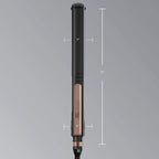 Infiniti PRO CONAIR Rose Gold Ceramic Flat Iron Hair Straightener,1-Inch Flat Iron with Extra-Long Plates,Including a Floating Plate,Advanced Heat Technology,Black,(Pack of 3)