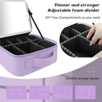 Makeup Bag with Led Mirror, Travel Makeup Organizer with 3 Color Setting - Image 3